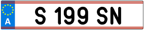 Trailer License Plate